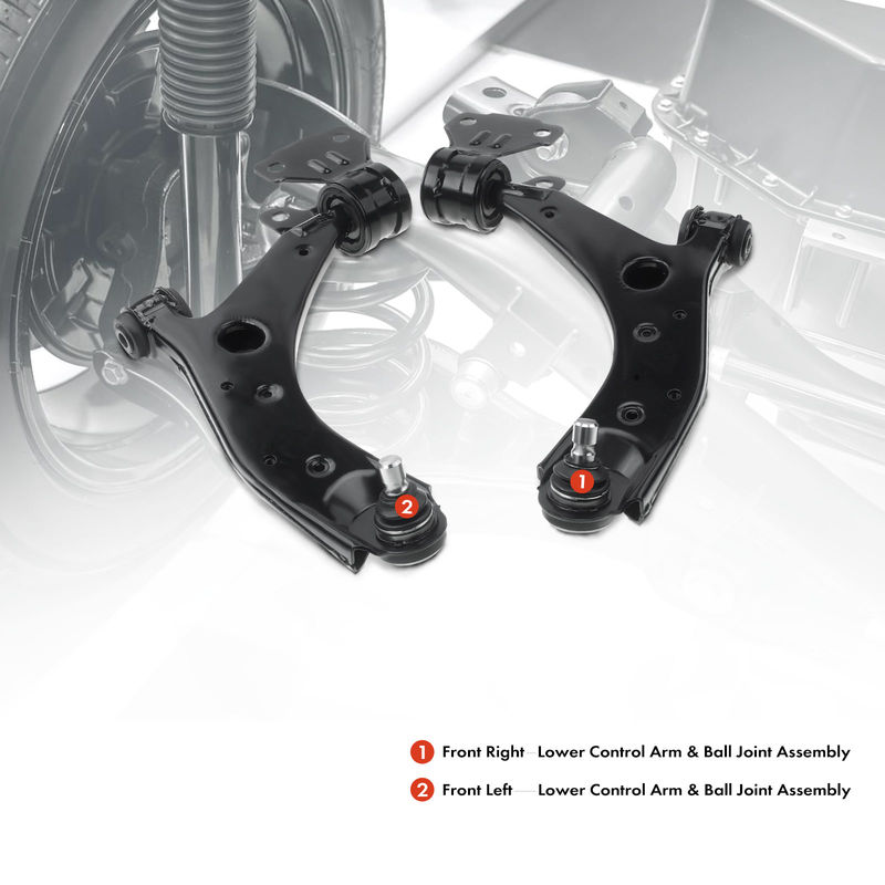2x Front Lower Control Arm with Ball Joint Assembly for Mazda 3 2007-2009 2.3L