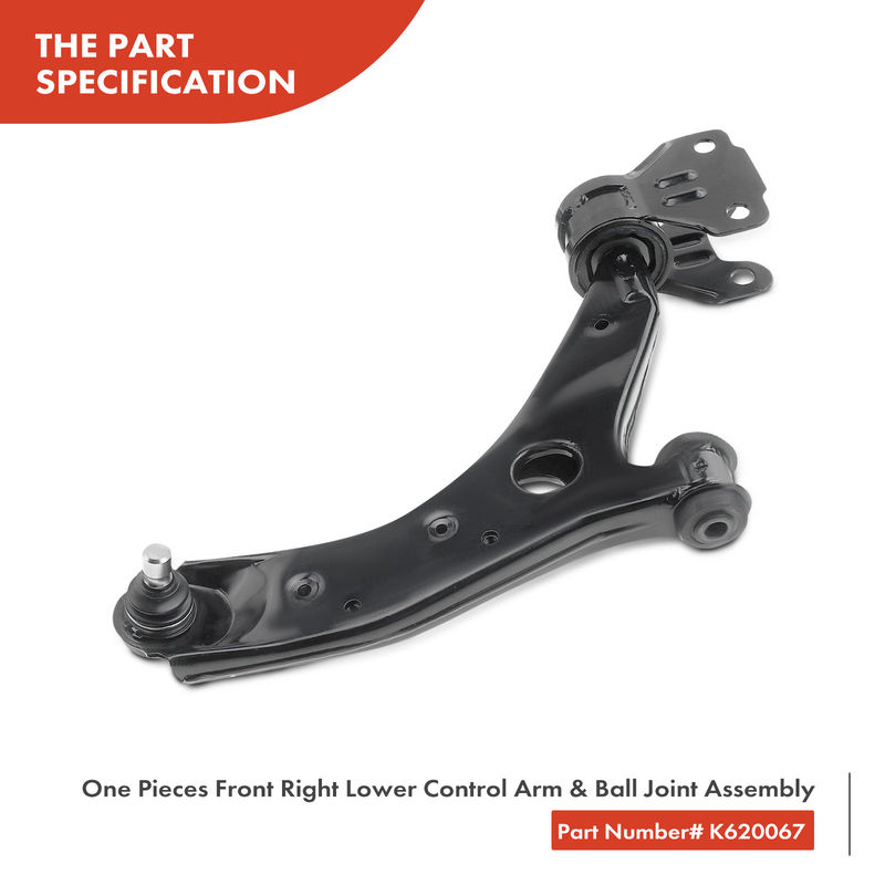 2x Front Lower Control Arm with Ball Joint Assembly for Mazda 3 2007-2009 2.3L
