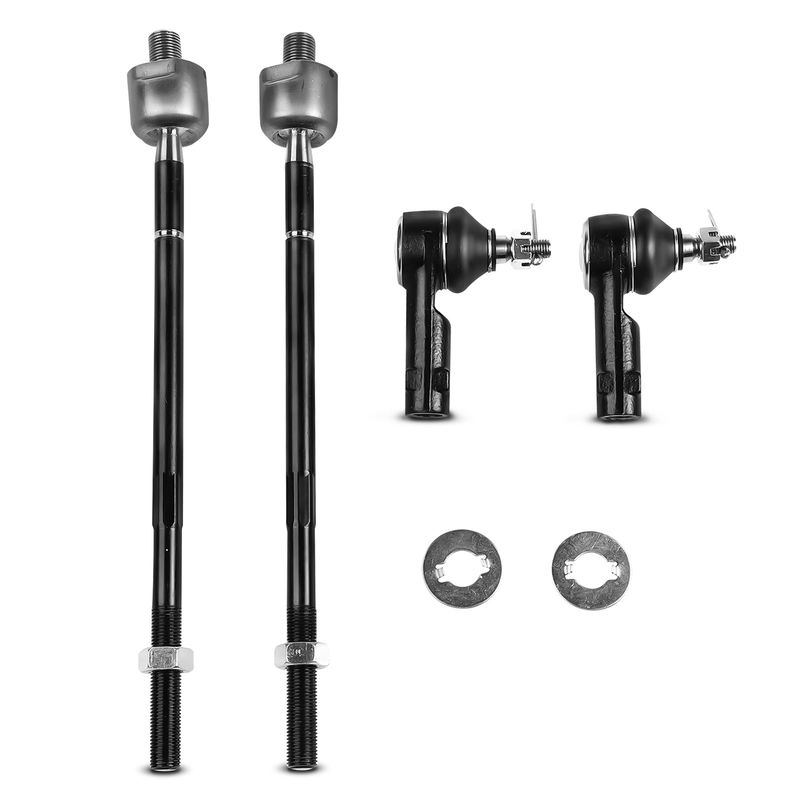 4x Inner & Outer Tie Rod End for Hyundai Elantra Tiburon Kia Spectra Spectra5