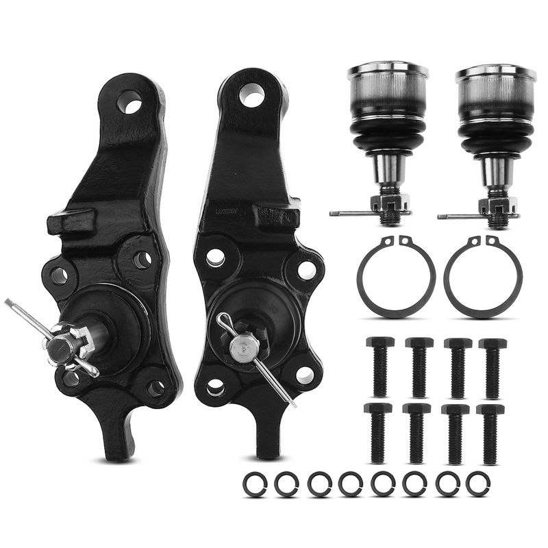 4x Front Lower & Upper Ball Joints Kit for Toyota 4Runner 1996-2002 Tundra Sequoia