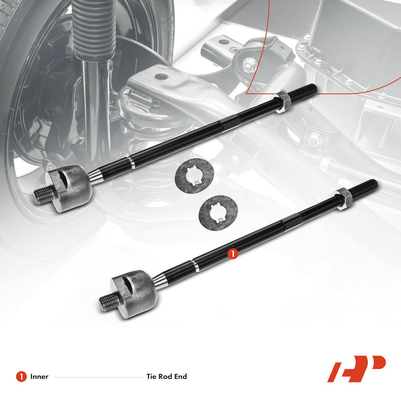 2x Inner Tie Rod End for Chevrolet Prizm 1998-2002 Toyota Corolla Rav4 Geo Prizm