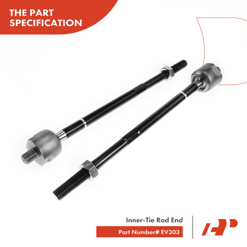 2x Inner Tie Rod End for Chevrolet Prizm 1998-2002 Toyota Corolla Rav4 Geo Prizm