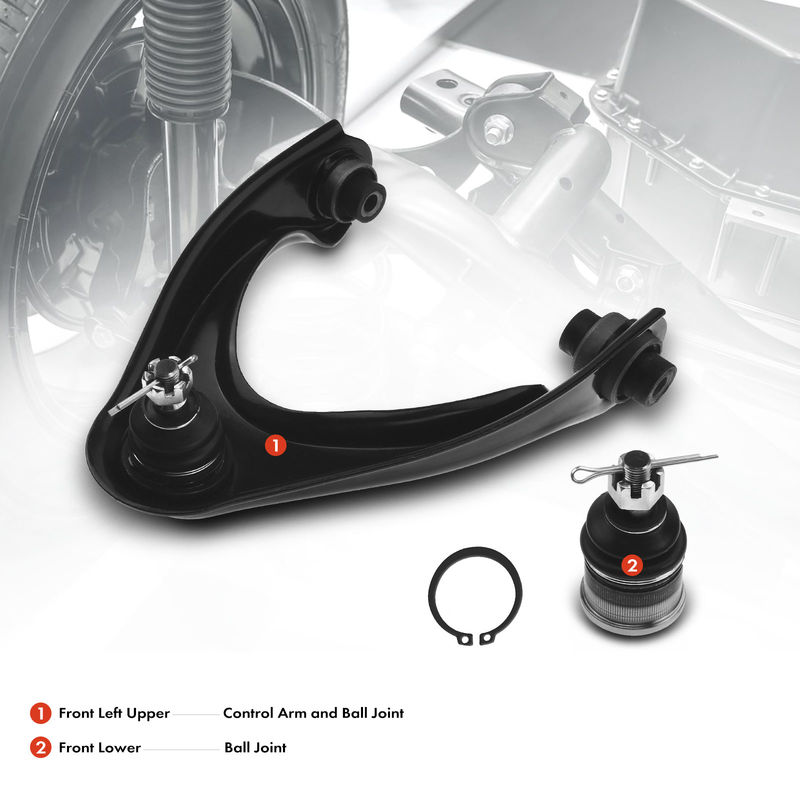 2x Front Left Upper Control Arm & Ball Joint for Honda Civic 96-00 Acura EL 97-00