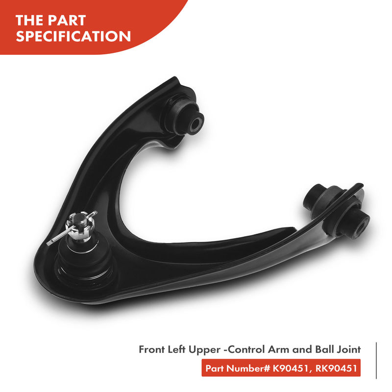 2x Front Left Upper Control Arm & Ball Joint for Honda Civic 96-00 Acura EL 97-00