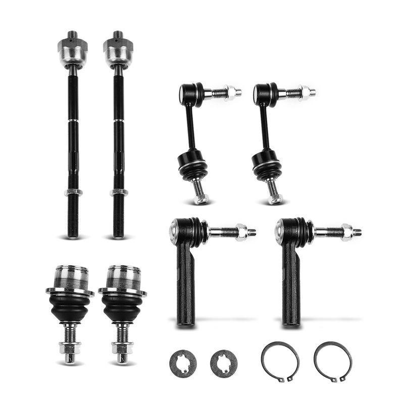 8x Front Stabilizer Bar Link Tie Rod Ends for Ford Expedition Lincoln Navigator
