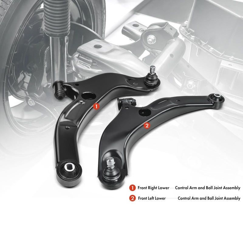 2x Front Lower Control Arm with Ball Joint Assembly for Mazda Protege 1999-2003