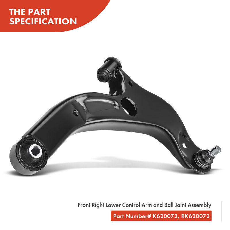 2x Front Lower Control Arm with Ball Joint Assembly for Mazda Protege 1999-2003