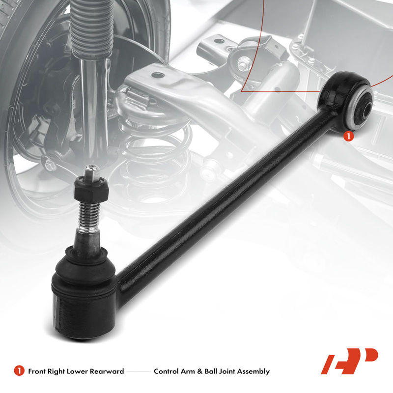 Front Right Lower Rearward Control Arm with Ball Joint for Chevy Caprice 11-13