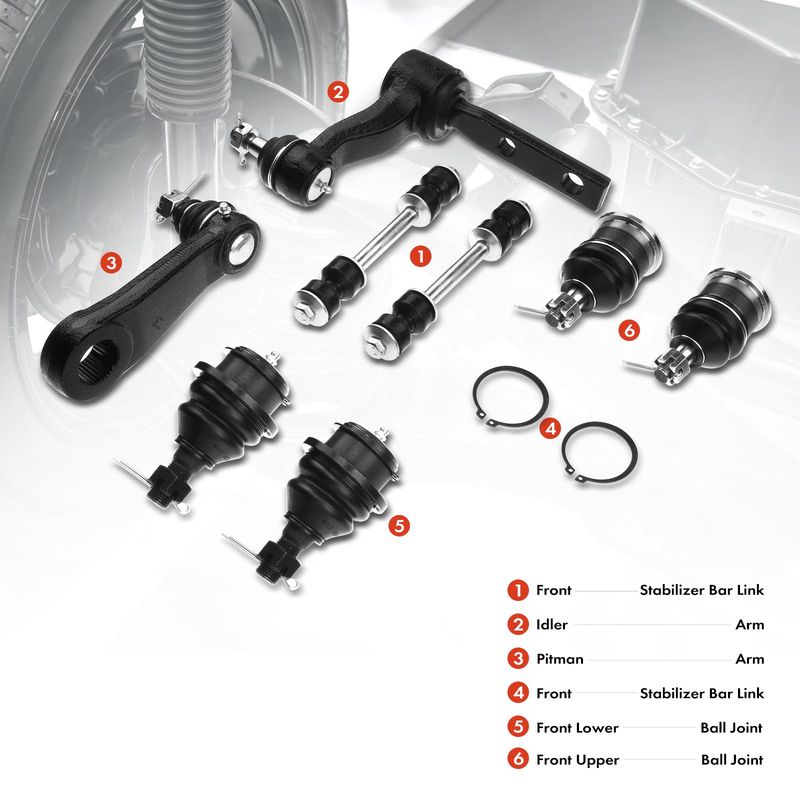 8x Front Stabilizer Bar Link & Ball Joint for Ford F-150 F-250 Expedition Lincoln