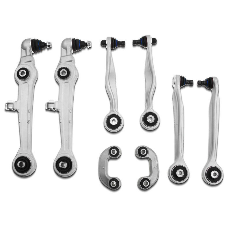 8x Front Control Arm with Ball Joint Sway Bar Link for Audi A4 A6 VW Passat