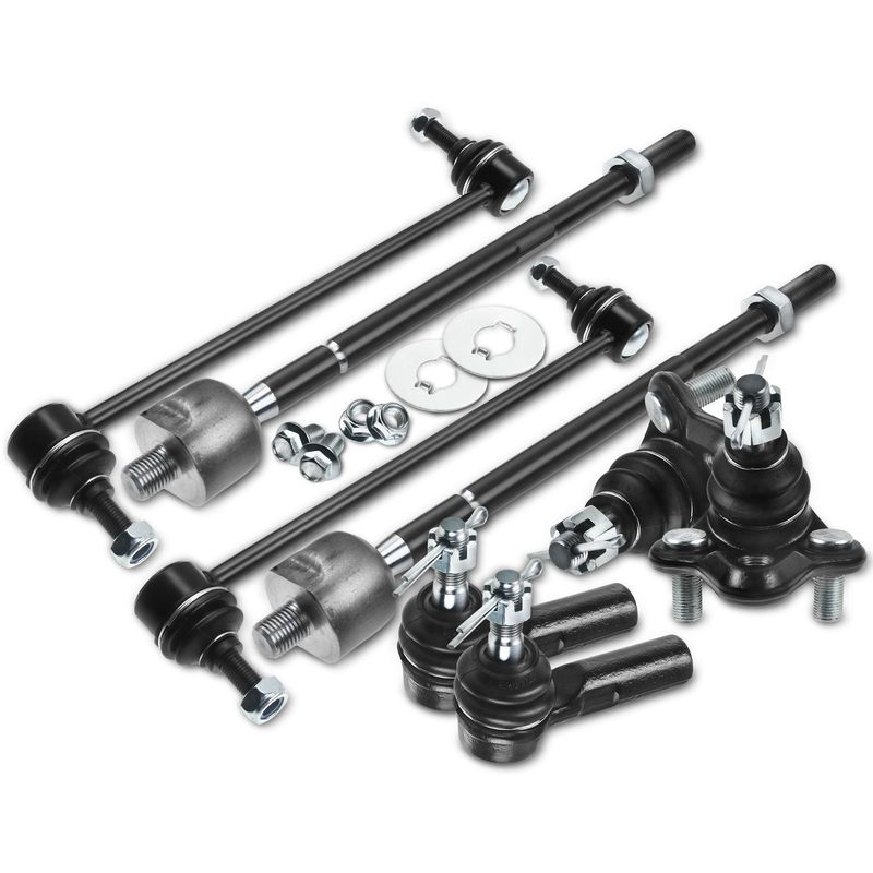 8x Front Sway Bar Links Tie Rod Ends Ball Joint for Toyota RAV4 2001 2002 2003