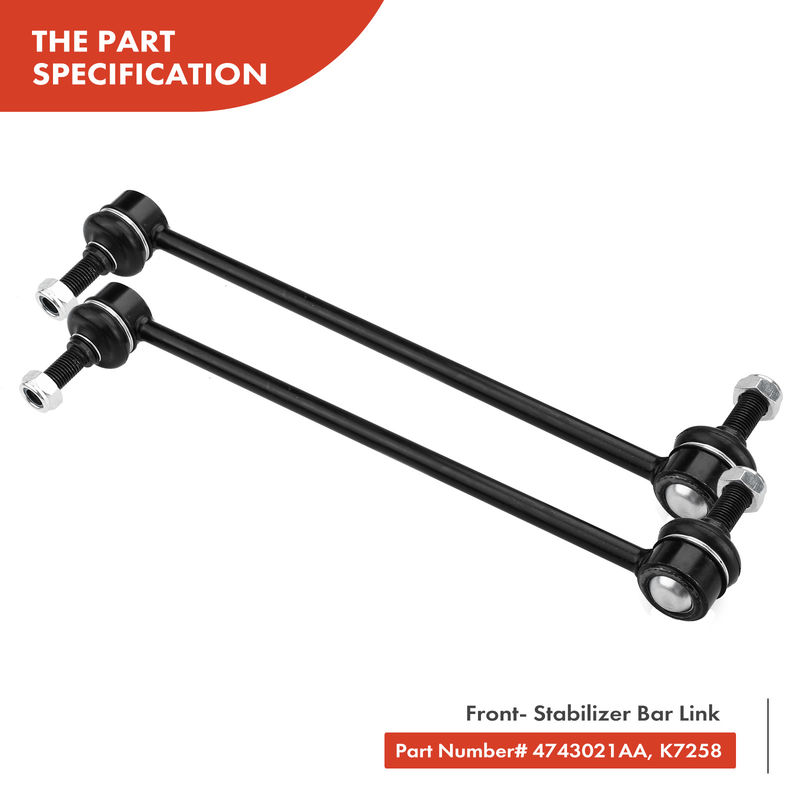 8x Front Sway Bar Links Tie Rod Ends & Ball Joints for Chrysler Voyager Dodge
