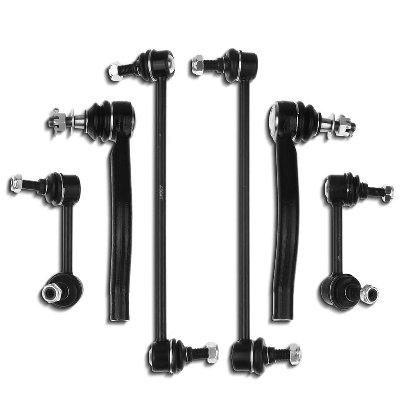 6x Front & Rear Stabilizer Bar Link & Tie Rod End for Nissan Altima 07-11 Hybrid