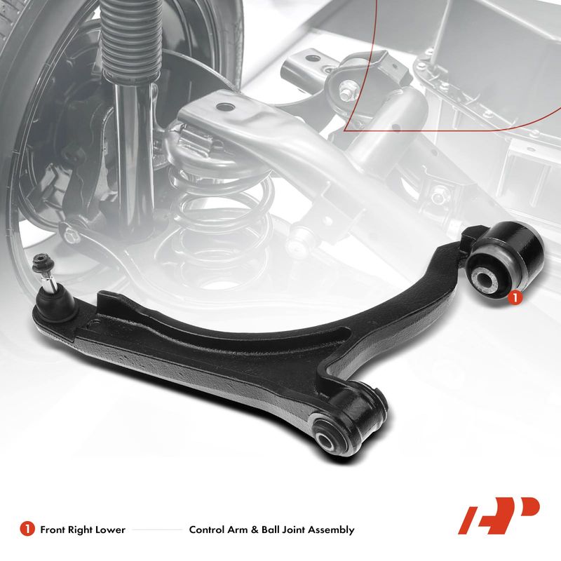 Front Right Lower Control Arm with Ball Joint for Chrysler Pacifica 2004-2008