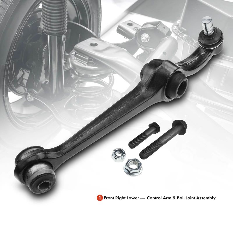 Front Right Lower Control Arm with Ball Joint for Ford Windstar 1995-1998