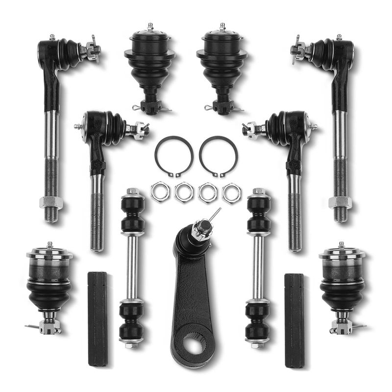 13x Front Stabilizer Bar Link Tie Rod End & Ball Joint Kit for Ford Expedition