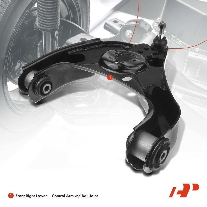 Front Right Lower Control Arm with Ball Joint for Dodge Ram 1500 2006-2010 RWD