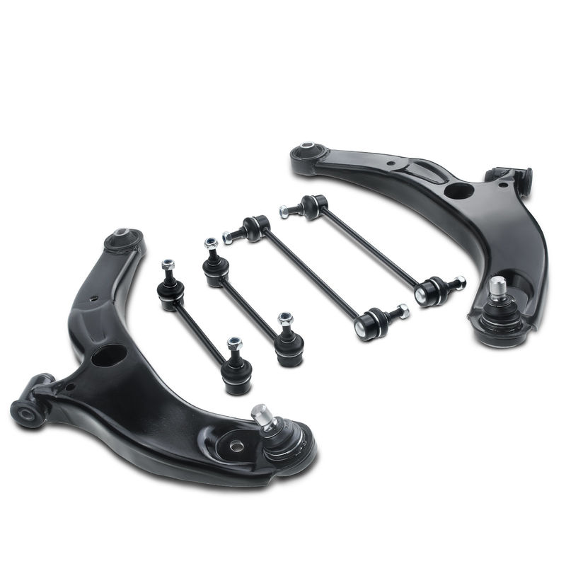 6x Front & Rear Control Arm with Ball Joint Stabilizer Bar Link for Mazda Protege