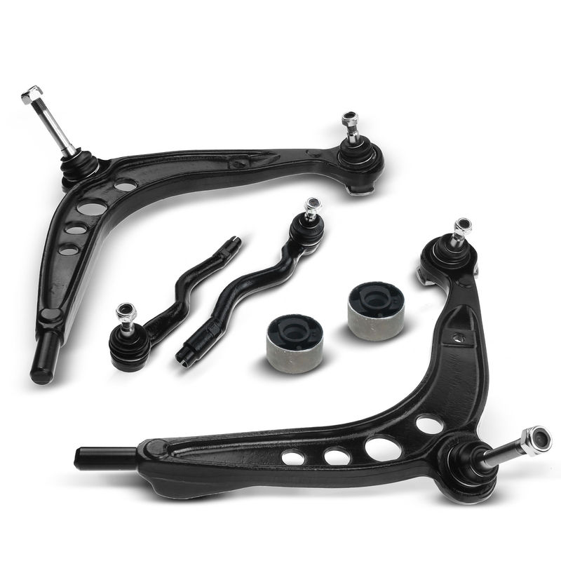 4x Front Control Arm with Ball Joint Tie Rod End for BMW E36 318i 318is 325is