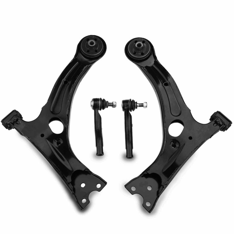 4x Front Control Arm & Tie Rod End for Toyota Corolla 2003-2008 L4 1.8L