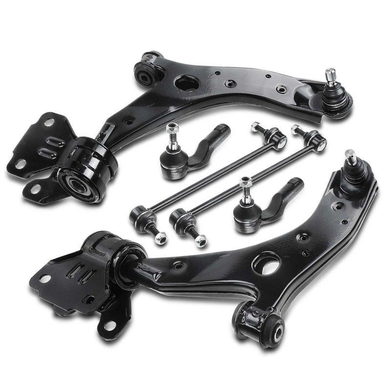 6x Front Control Arm & Sway Bar End Tie Rods kit for Mazda 3 07-09 L4 2.3L Turbo