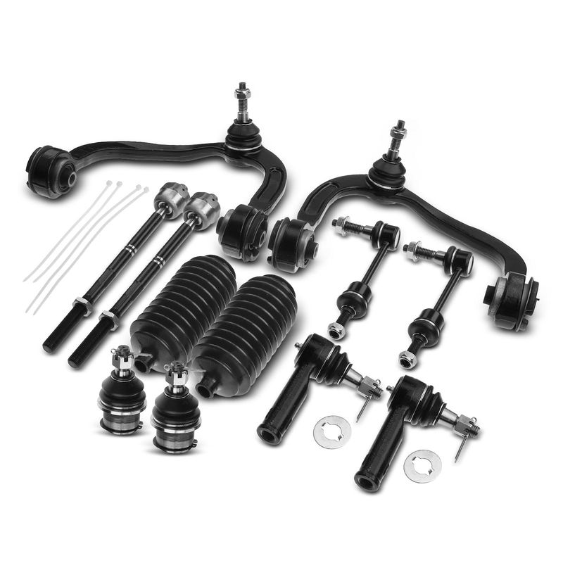 12x Front Control Arm & Ball Joint Stabilizer Bar Link Kit for Ford F-150 04-05