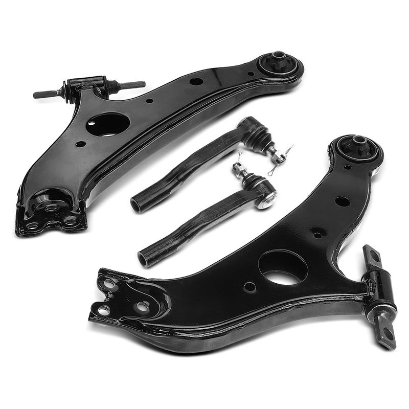 4x Front Control Arm Tie Rod End for Toyota Sienna 2004-2010 V6 3.3L 3.5L
