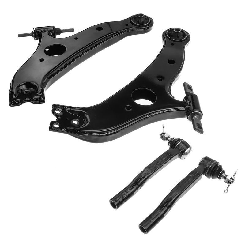 4x Front Control Arm Tie Rod End for Toyota Sienna 2004-2010 V6 3.3L 3.5L