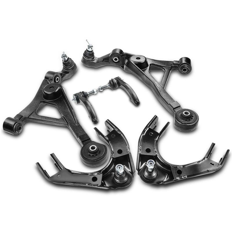 6x Front Control Arm with Ball Joint Tie Rod End for Dodge Stratus Chrysler Cirrus