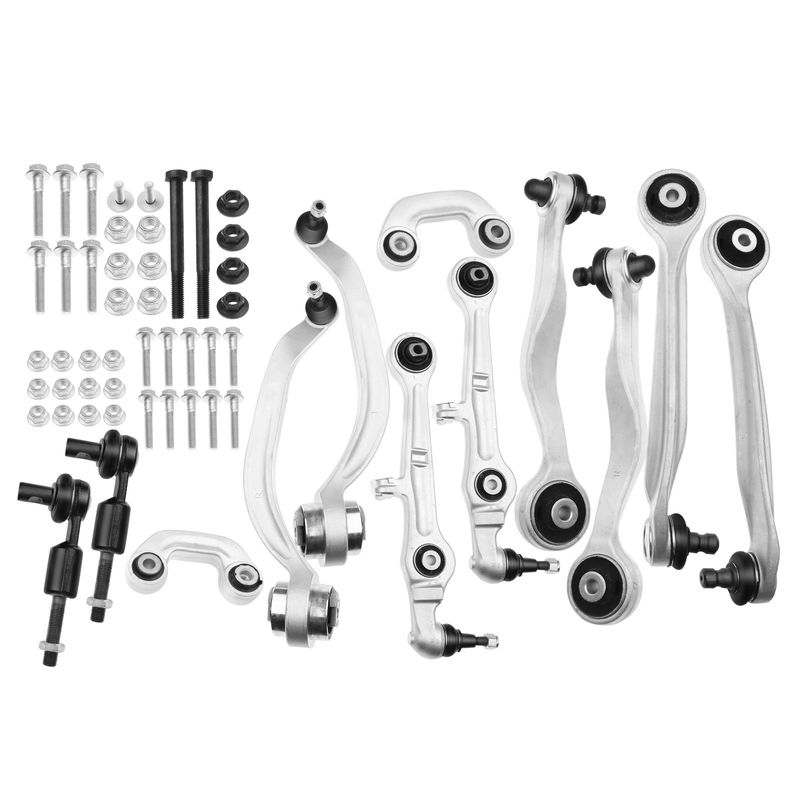 12x Front Control Arms Tie Rod End Kit for Audi B6 B7 A4 A4 Quattro
