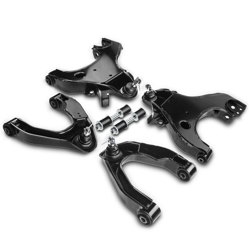 6x Front Lower & Upper Control Arm & Ball Joint Sway Bar Link for Nissan Xterra