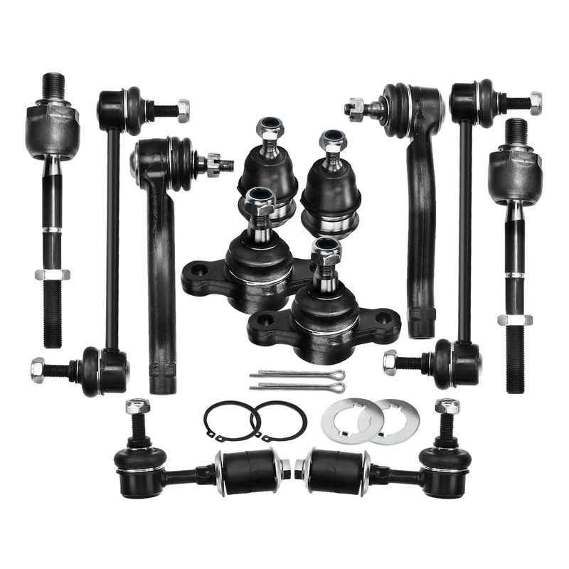 12x Front & Rear Sway Bar Link Tie Rod End Kit for Hyundai Sonata 99-05 XG350