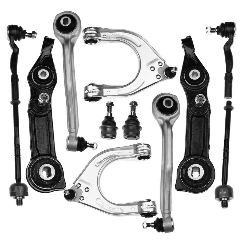 12x Front Control Arm Ball Joint Tie Rod for Mercedes-Benz E320 E500 E550