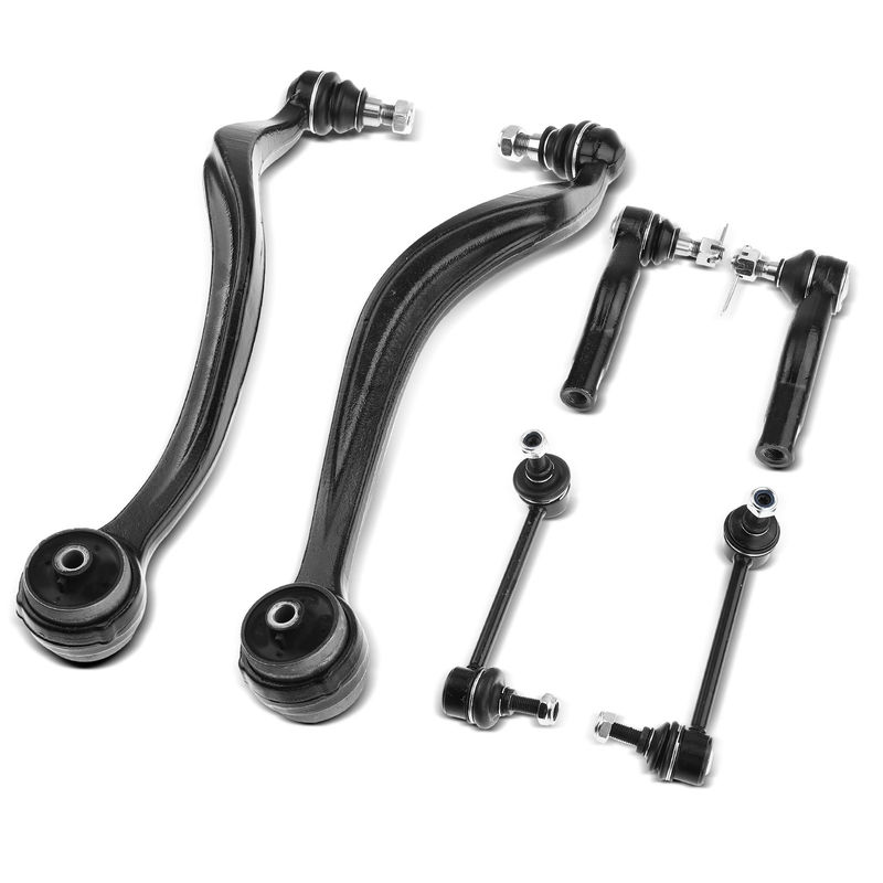 6x Front Control Arm Sway Bar Link Tie Rod End for Ford Fusion Lincoln Mercury
