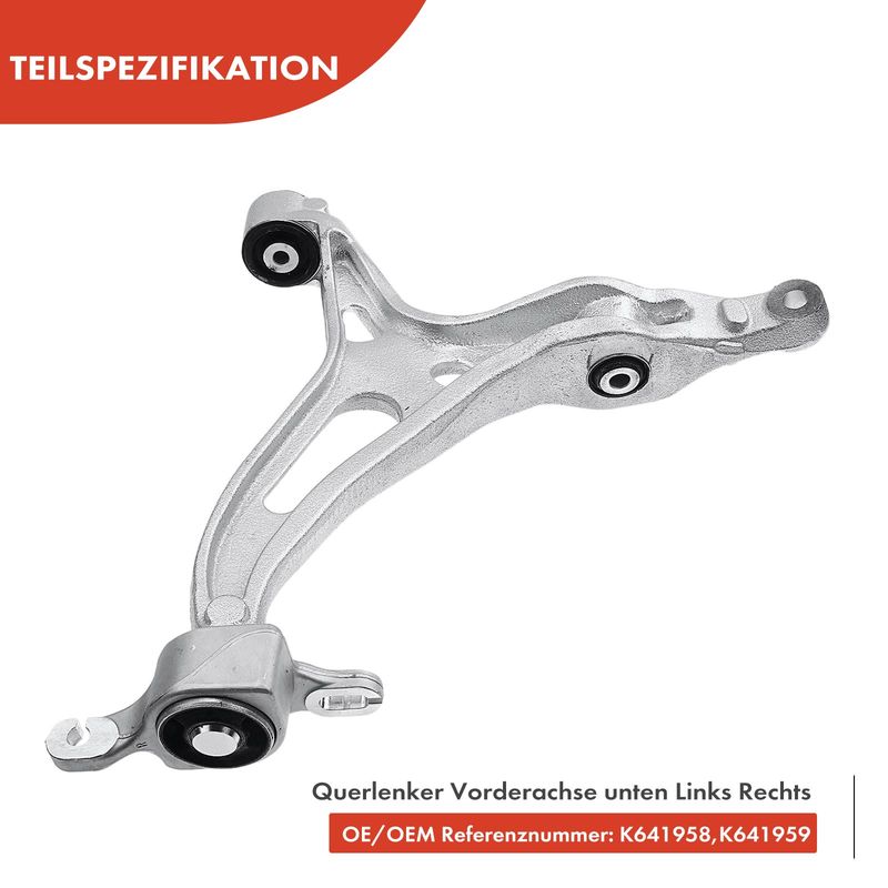 8x Front Lower & Upper Control Arm with Ball Joint for Mercedes-Benz GL320 ML450