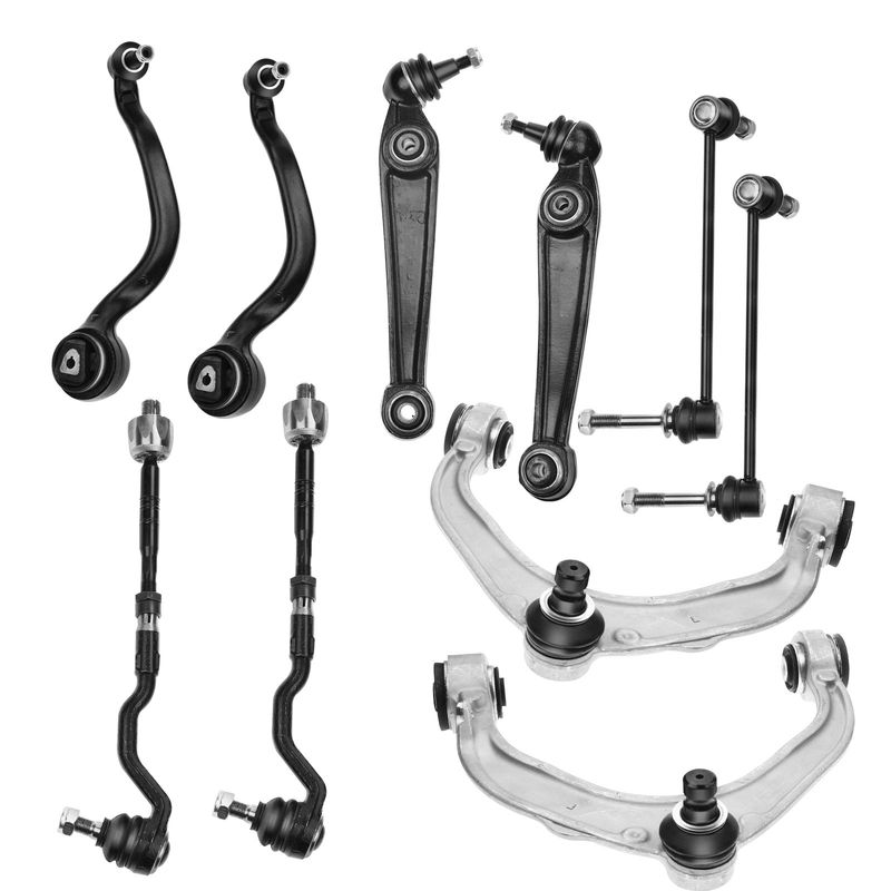 10x Front Suspension Control Arms & Ball Joint Sway Link Tie Rod for BMW X5 X6