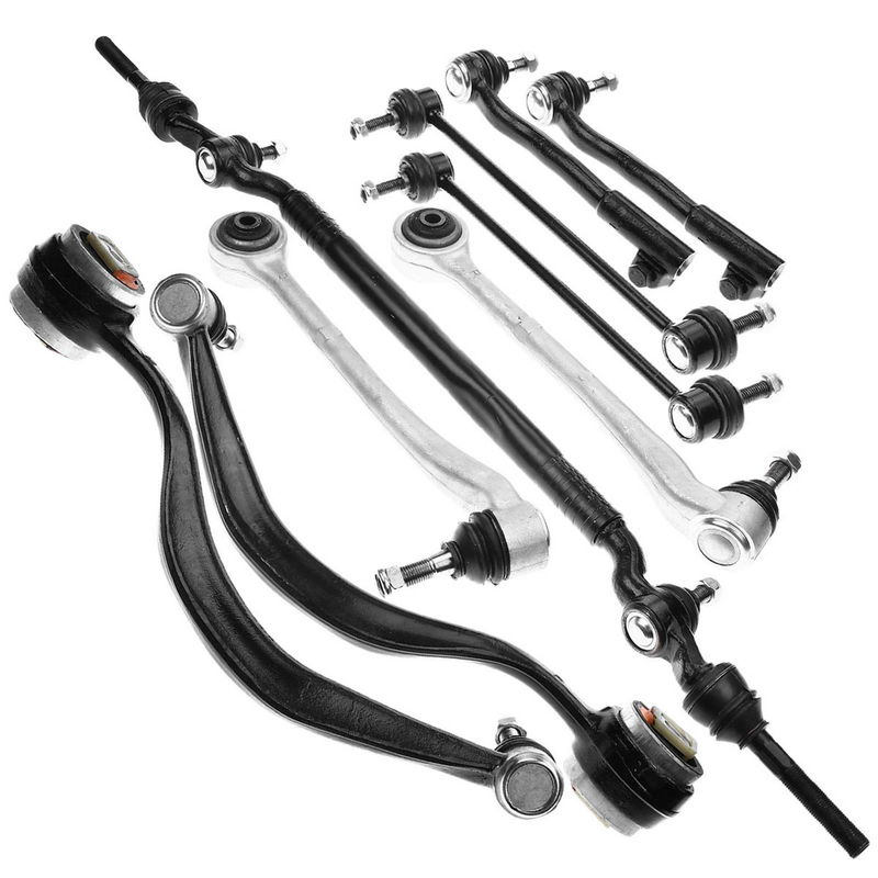 9x Front Lower Control Arms Sway Bar Links Tie Rod End for BMW E38 740i 750iL