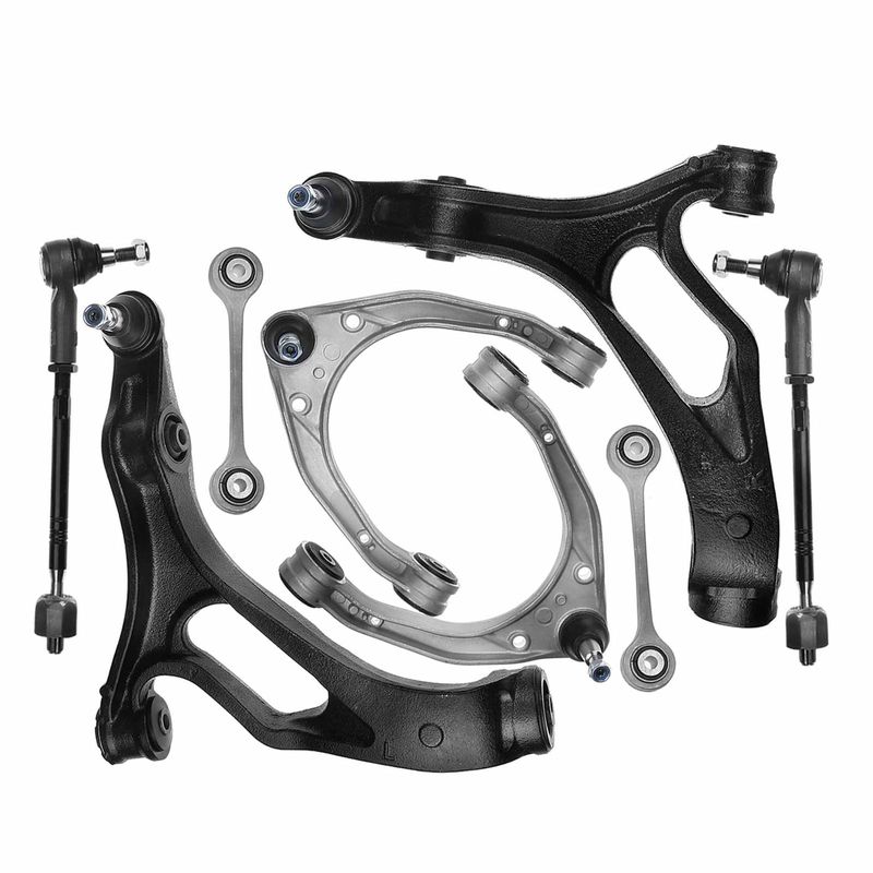 8x Front Control Arm Ball Joint Tie Rods Stabilizer Bar Link for VW Touareg 04-09