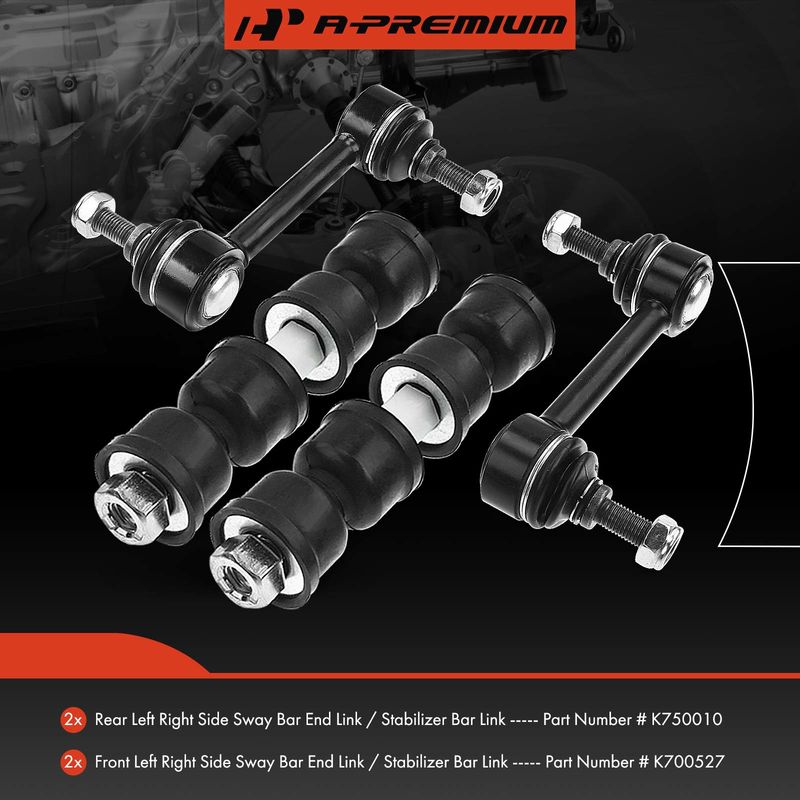 4x Front & Rear Stabilizer Bar End Link for Buick Rendezvous 2002-2007 Pontiac