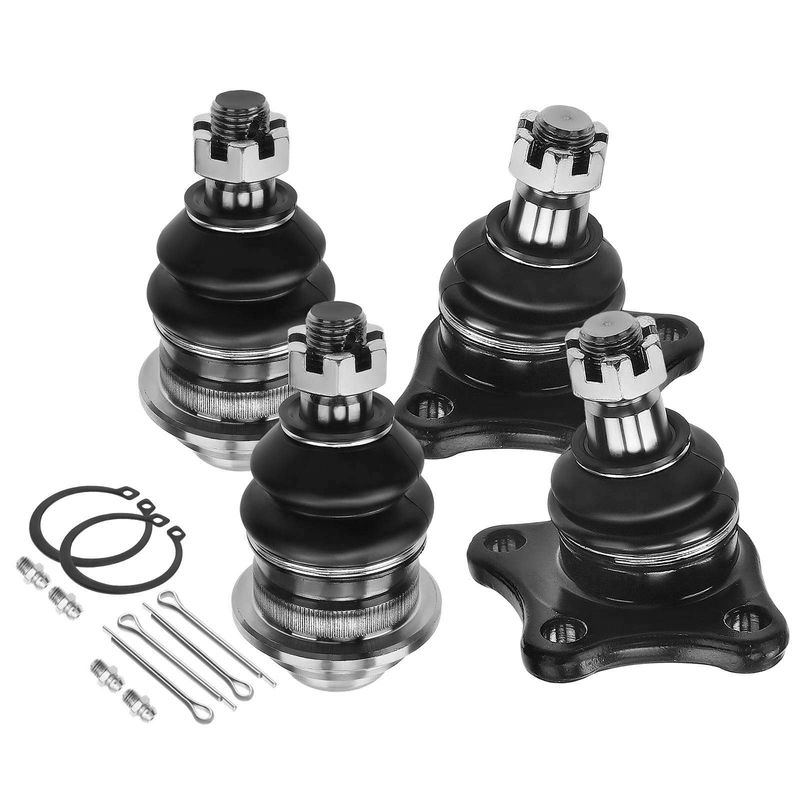 4x Front Lower & Upper Ball Joint for Dodge D50 Mitsubishi Mighty Max 1983-1996