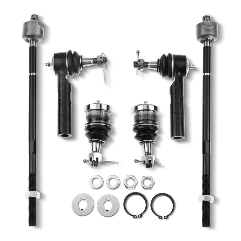 6x Inner & Outer Tie Rod End & Ball Joint for Chrysler Pacifica 2004-2008 4.0L