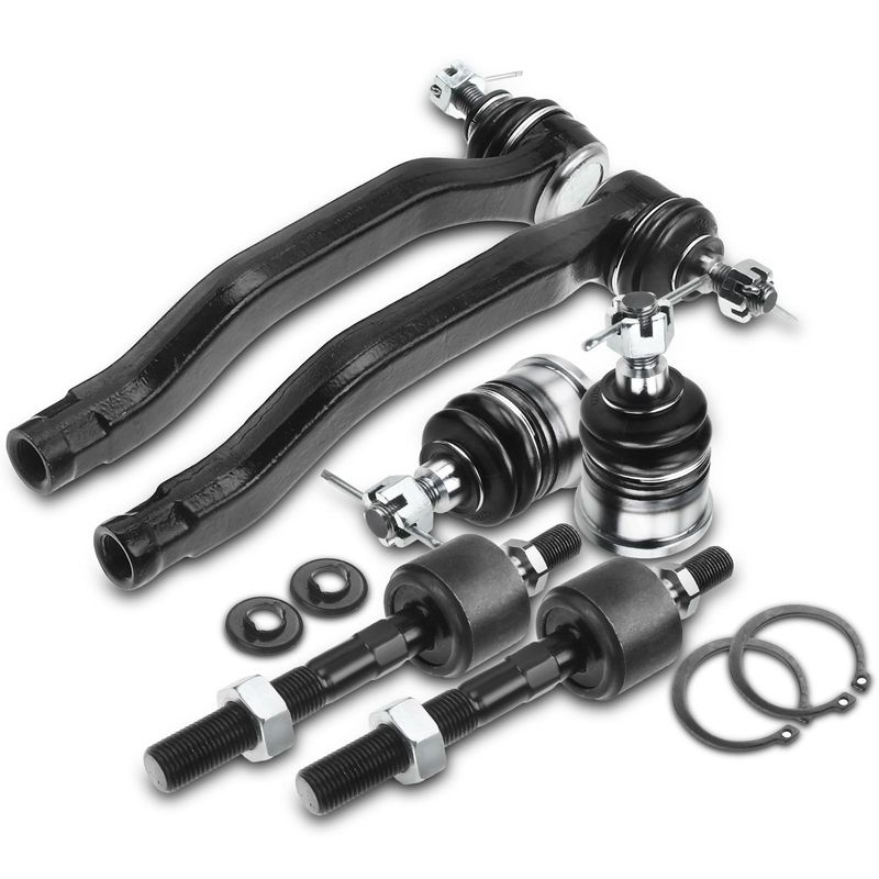 6x Front Tie Rod End Ball Joint for Honda Accord 1990-1993 2.2L