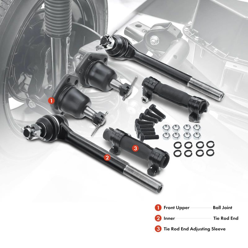 6x Inner Tie Rod End Adjusting Sleeve Front Ball Joint for Chevy C20 P20 P30 R20