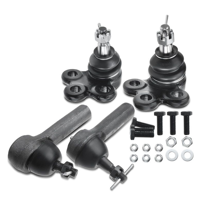 4x Front Tie Rod End with Ball Joint Assembly for Chevy Equinox Pontiac Saturn