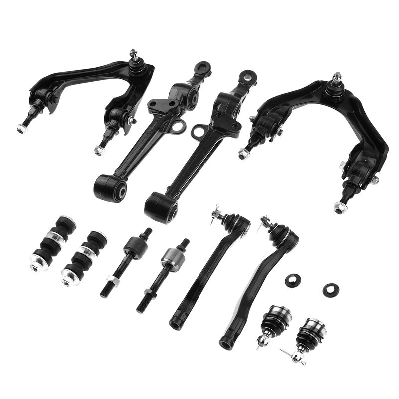 12x Front Control Arm with Ball Joints Stabilizer Bar Link for Honda Accord