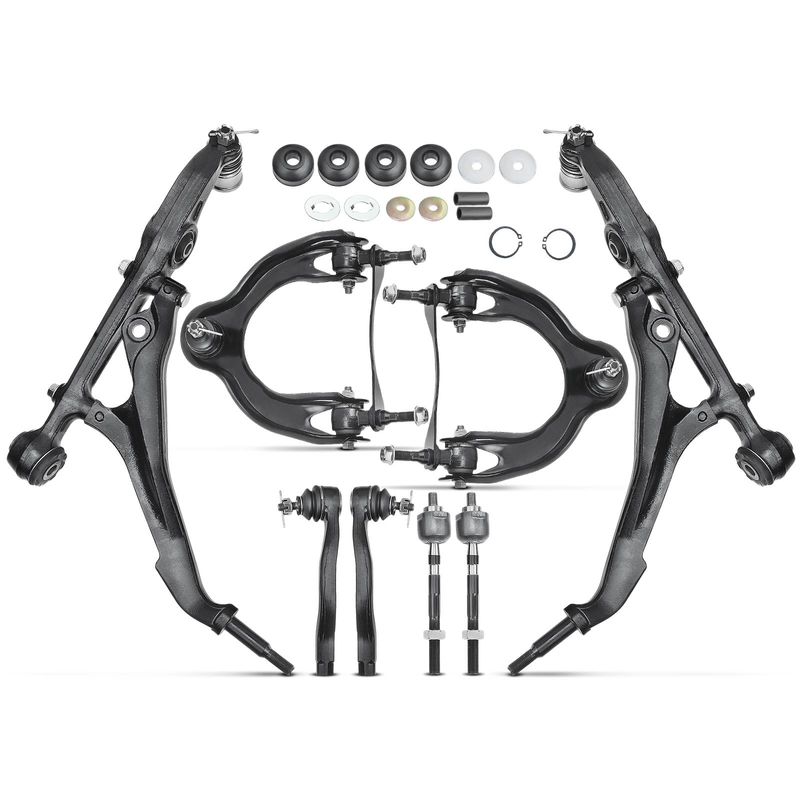 10x Front Control Arm with Ball Joint Tie Rod End for Honda Civic 1992-1995