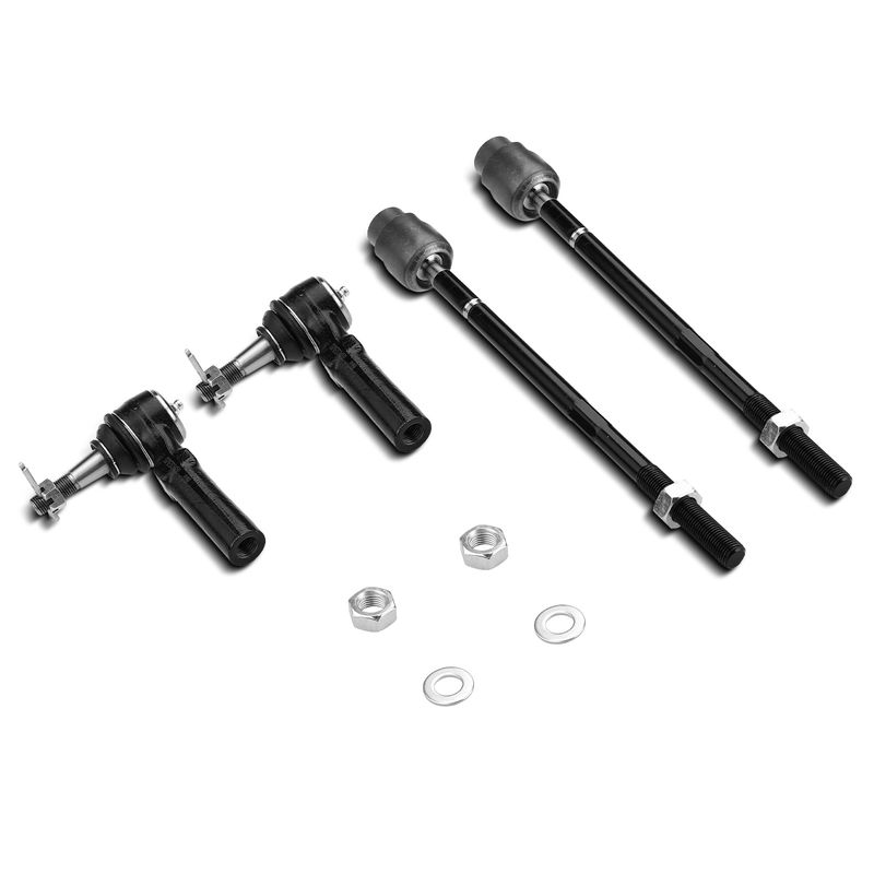 4x Inner & Outer Tie Rod End for Buick Allure Century Chevy Oldsmobile Pontiac