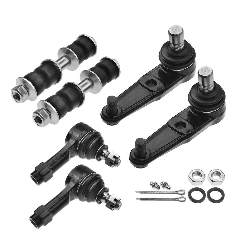 6x Front Ball Joints Sway Bar Link Tie Rod End for Ford Escort Mercury Tracer