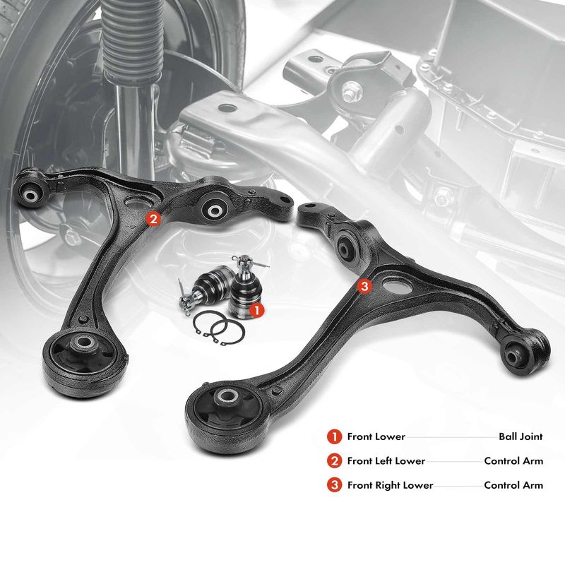 4x Front Lower Control Arm & Ball Joint Assy for Acura TSX 04-08 Honda Accord