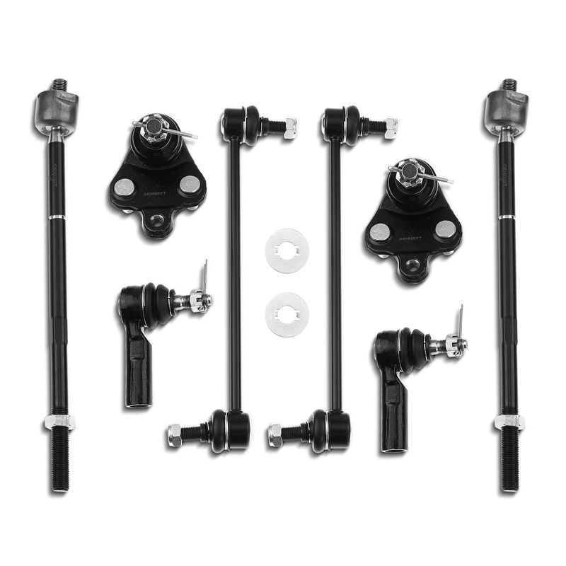 8x Front Stabilizer Bar Link with Ball Joint Tie Rod End for Toyota Matrix Pontiac
